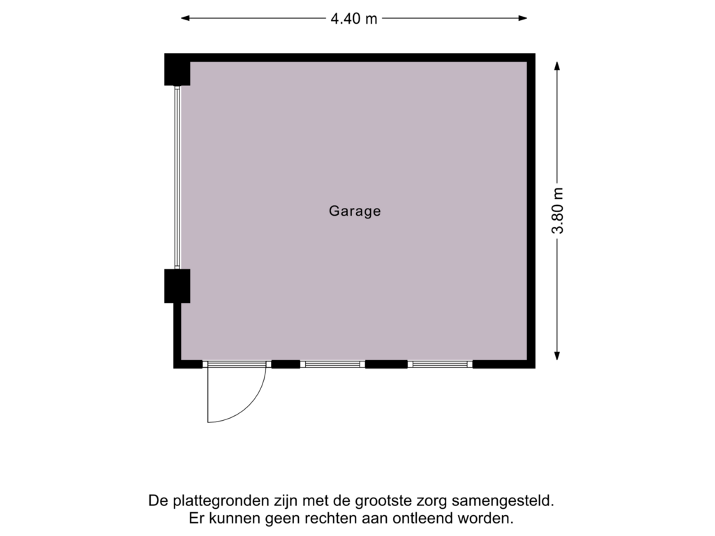 Bekijk plattegrond van Garage van Van Berkumstraat 37