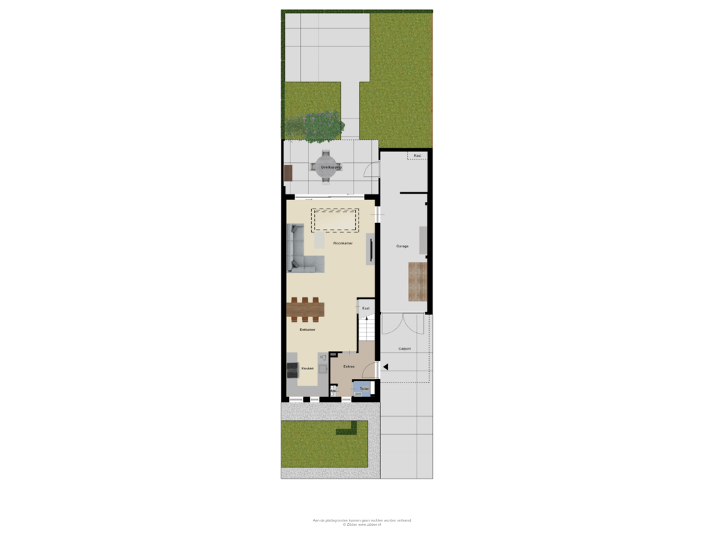 View floorplan of Begane Grond Tuin of Kroonhof 28