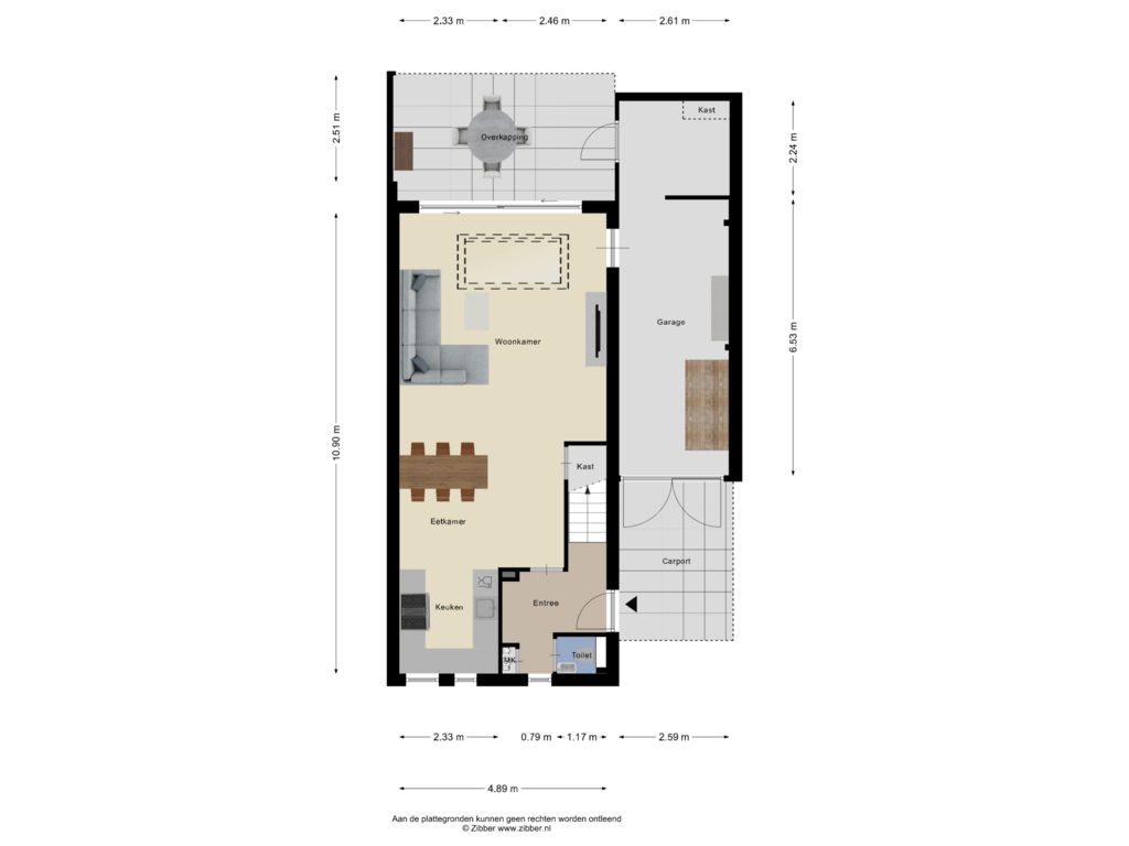 View floorplan of Begane Grond of Kroonhof 28