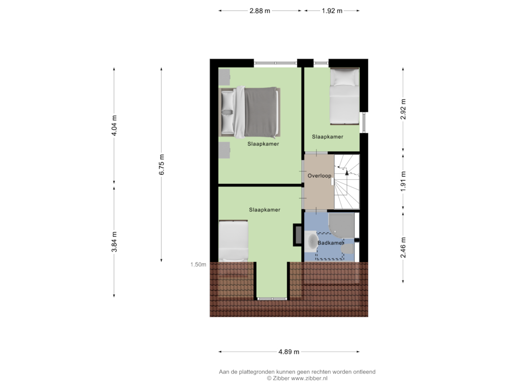 View floorplan of Eerste Verdieping of Kroonhof 28