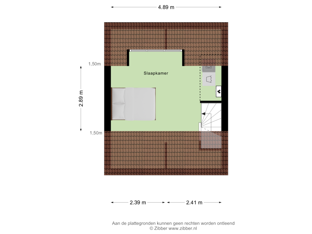 View floorplan of Tweede Verdieping of Kroonhof 28