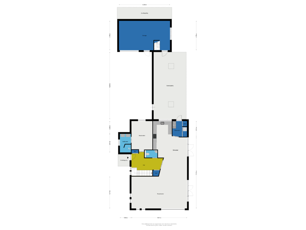 Bekijk plattegrond van Begane grond van Frieswijkerweg 4