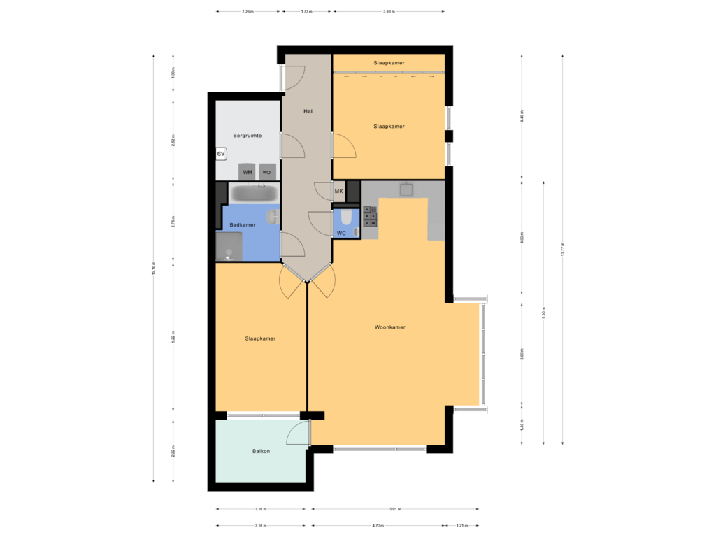 Bekijk plattegrond van First floor van Oranjehof 5