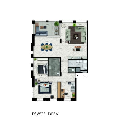 Foto 2 van Kraanbaan | de Werf | appartement A1 (Bouwnr. 4)