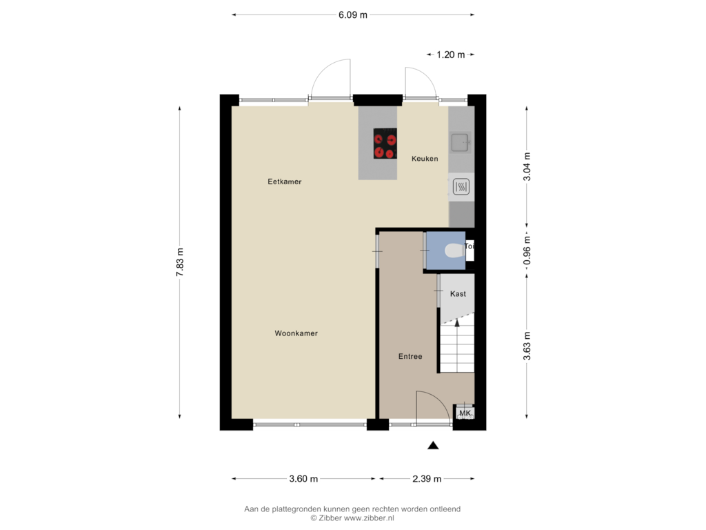 Bekijk plattegrond van Begane Grond van Biss Philip Roveniusstraat 9