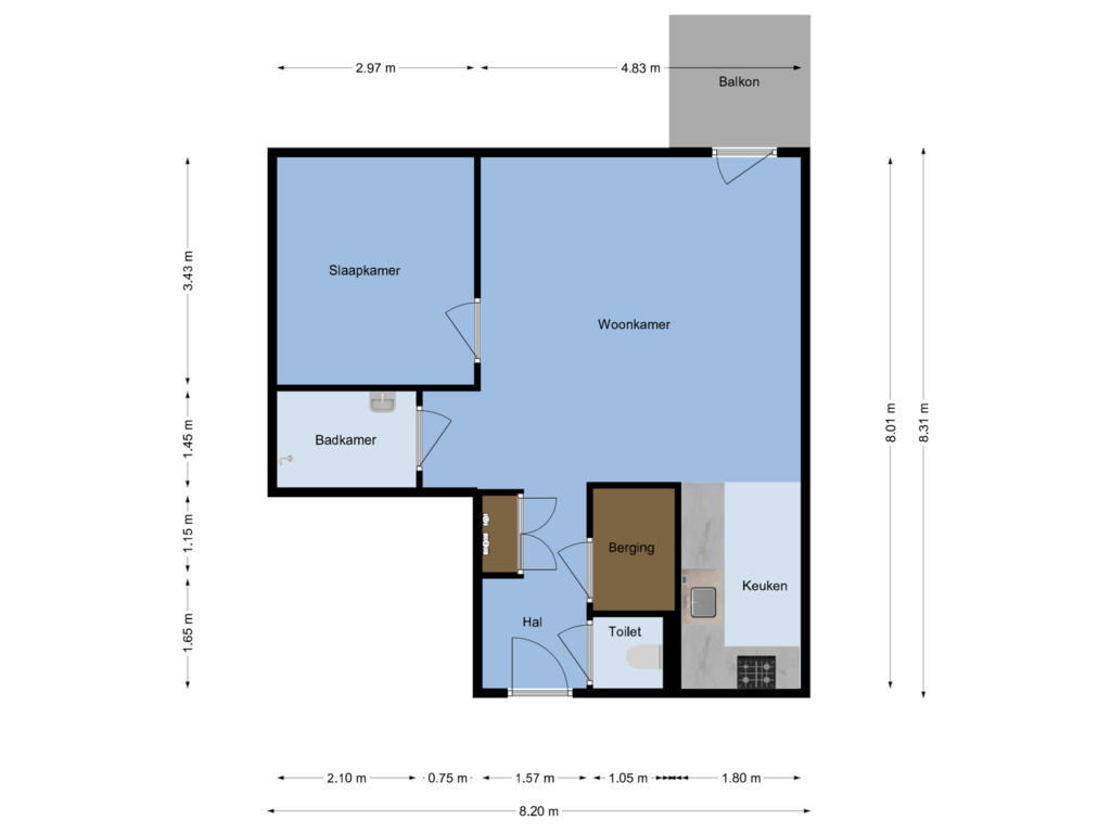 Bekijk plattegrond van First floor van Edmond Audranstraat 99