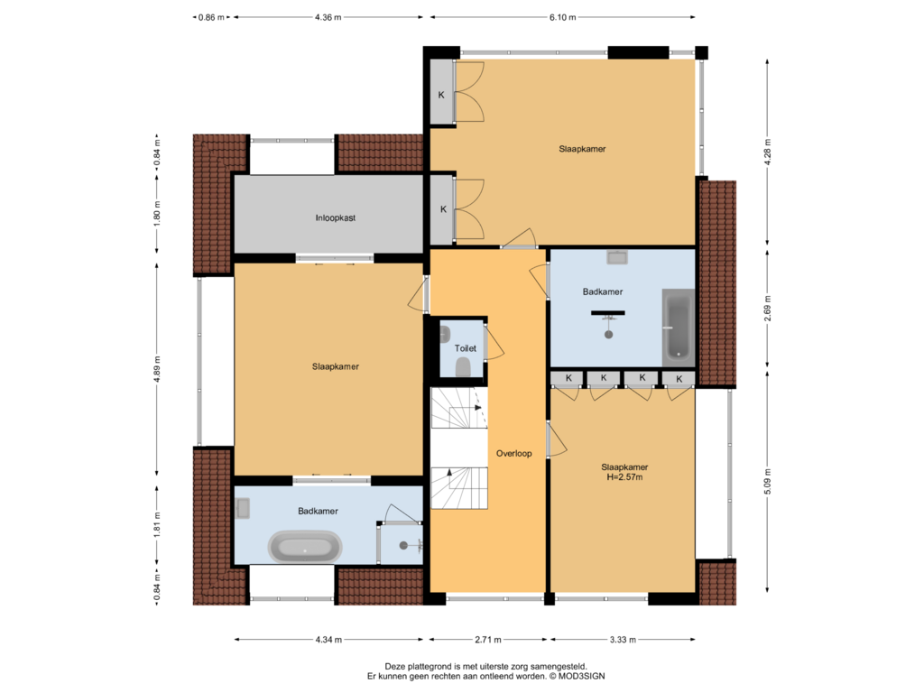 Bekijk plattegrond van 1e Verdieping van Nanningh Cloecklaan 14