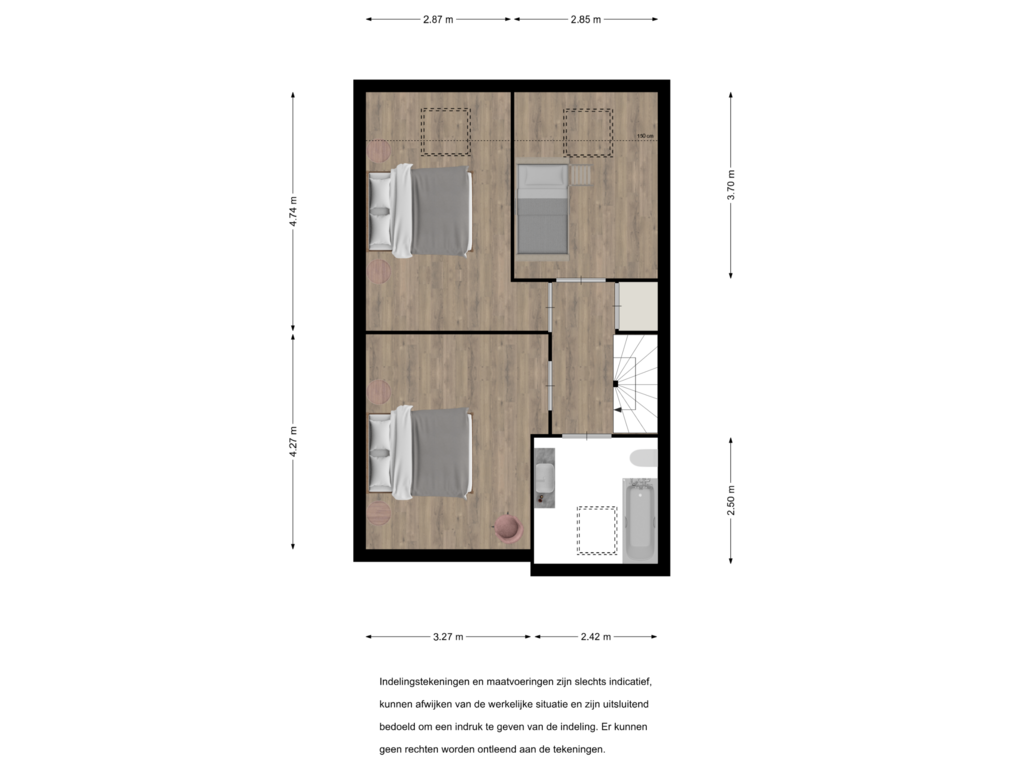 View floorplan of Floor 1 of Vogelkers 41