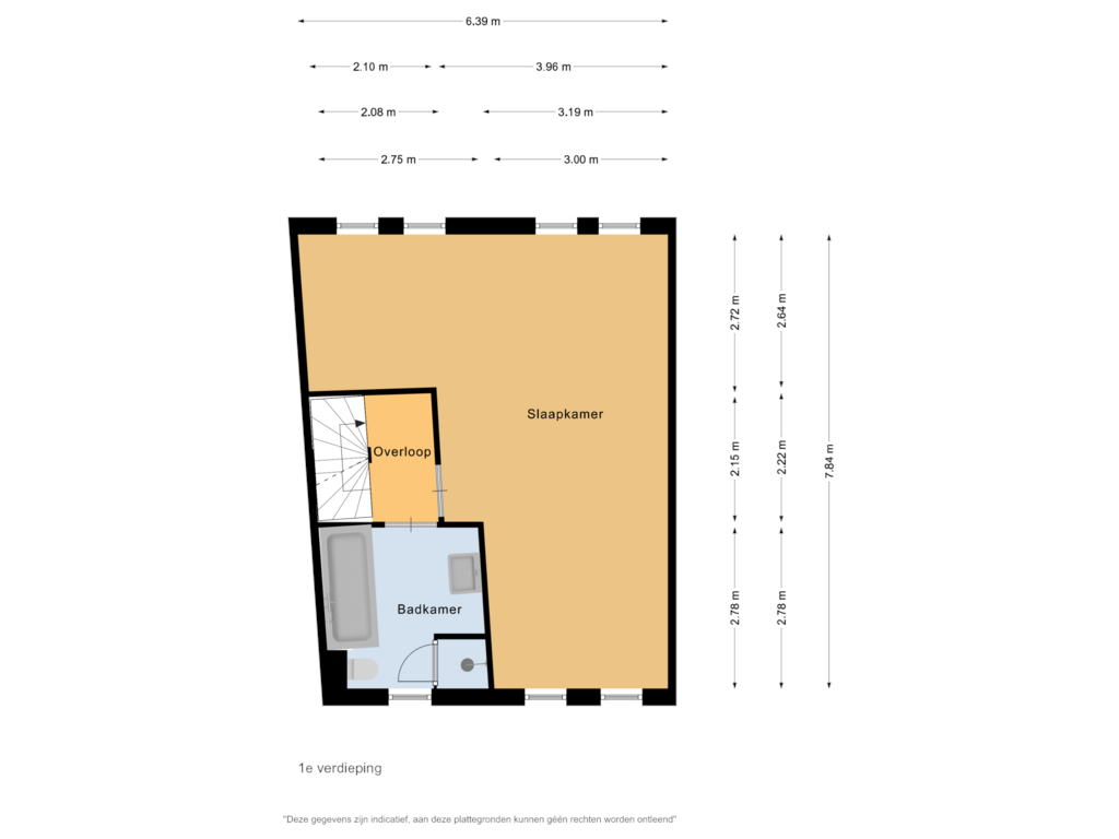 Bekijk plattegrond van 1e verdieping van Vrije Heerlijkheid 53