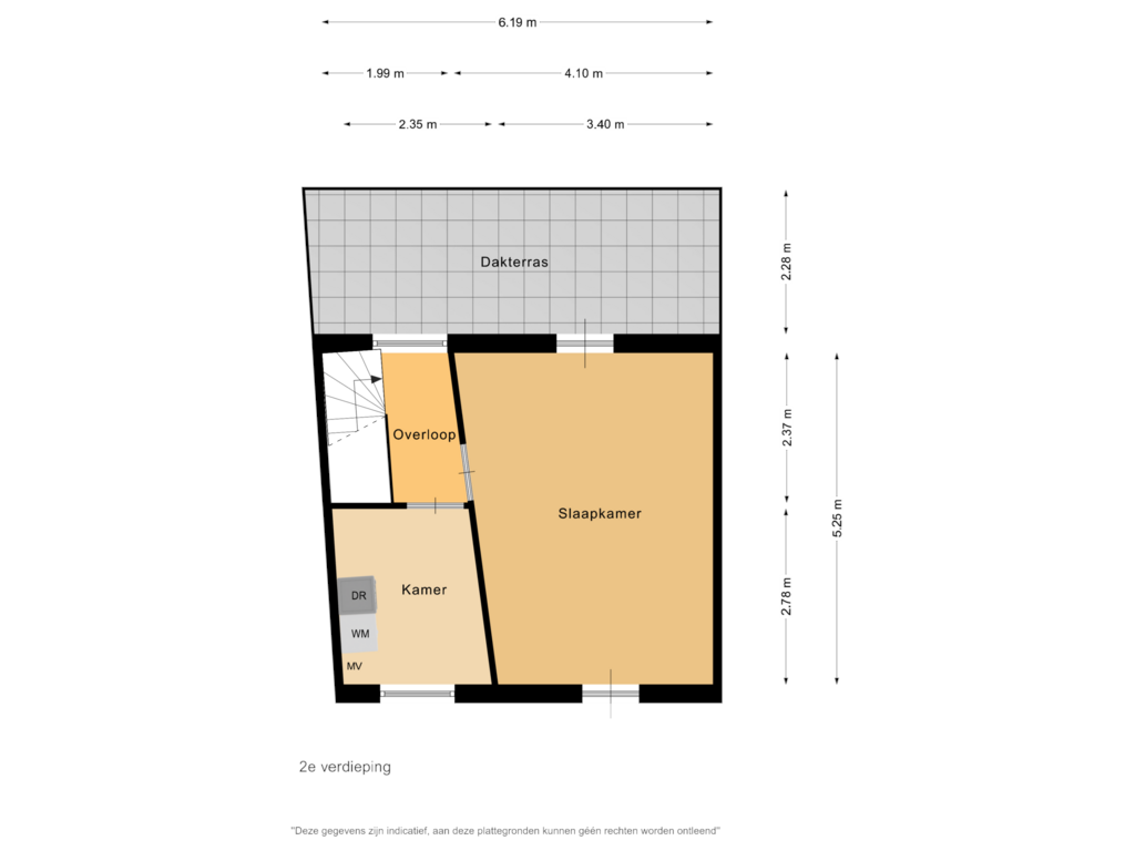 Bekijk plattegrond van 2e verdieping van Vrije Heerlijkheid 53