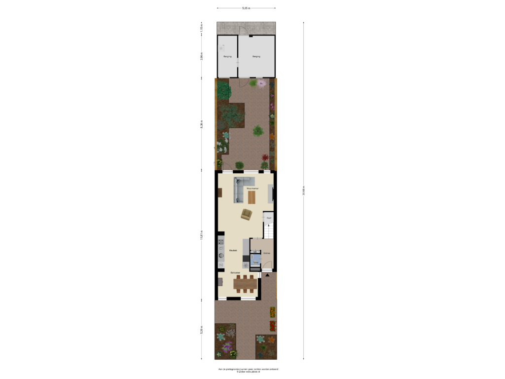 View floorplan of Begane Grond_Tuin of Abdijberg 18