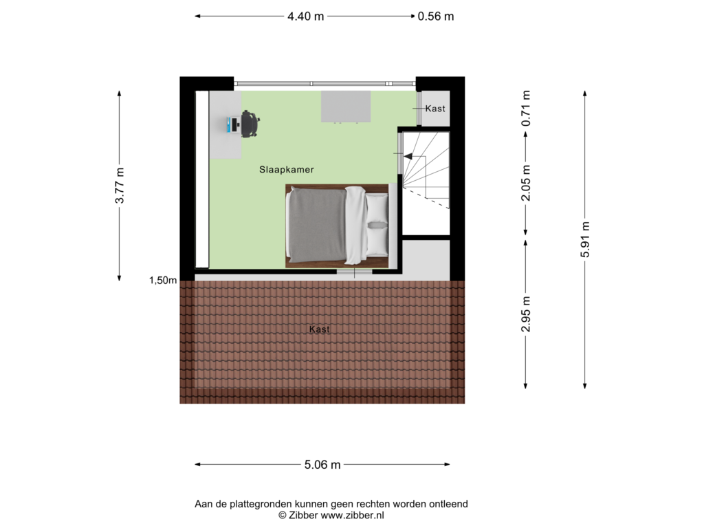 View floorplan of Tweede Verdieping of Abdijberg 18