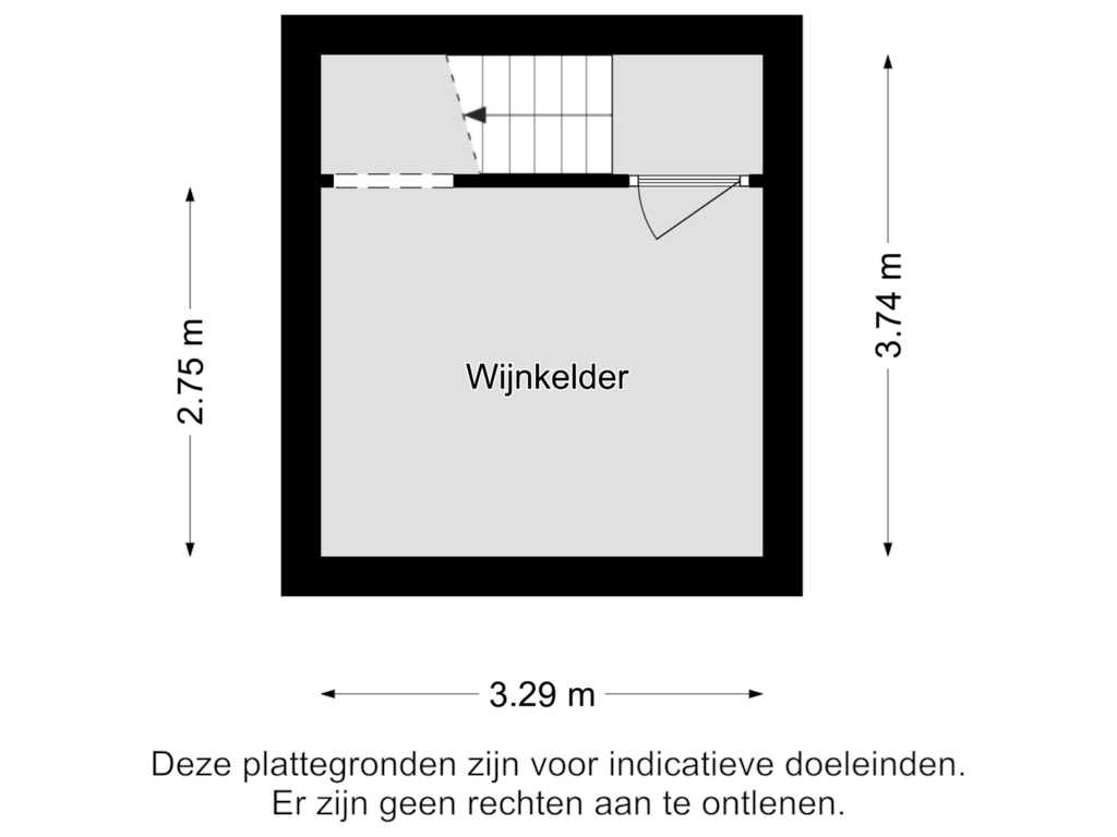 View floorplan of WIJNKELDER of Prinses Margrietlaan 13