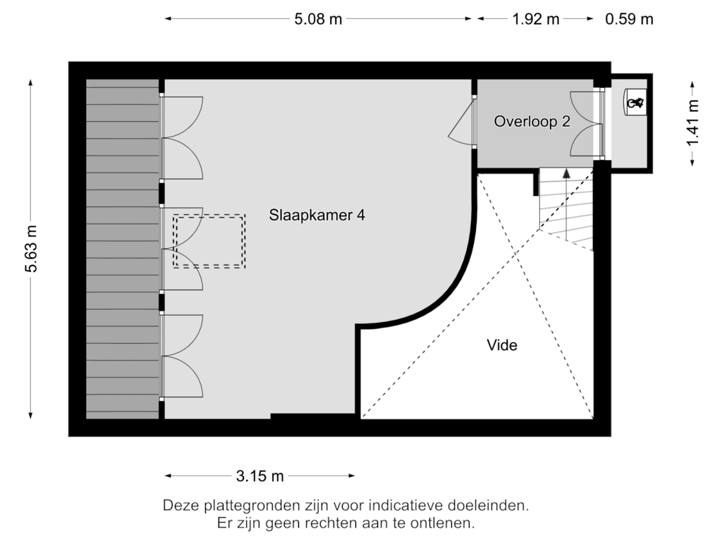 View floorplan of 2E VERDIEPING of Prinses Margrietlaan 13