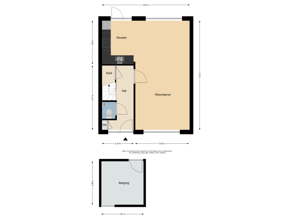 Bekijk plattegrond van Begane grond van Westerzicht 426