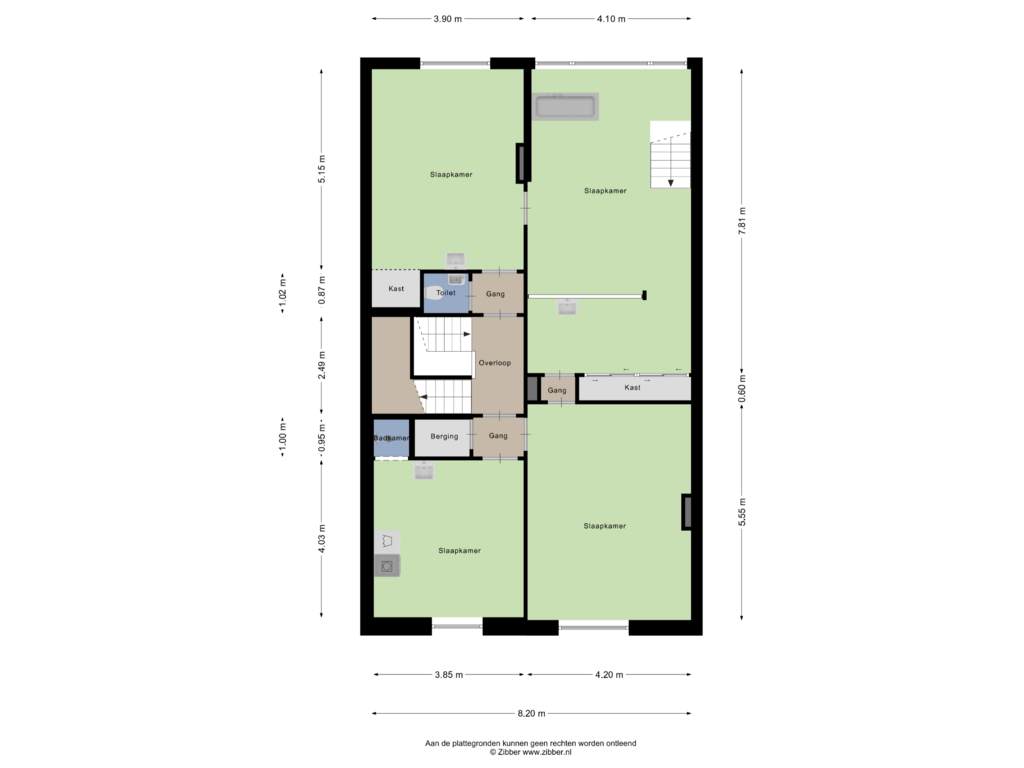 View floorplan of Eerste Verdieping of St. Annastraat 165