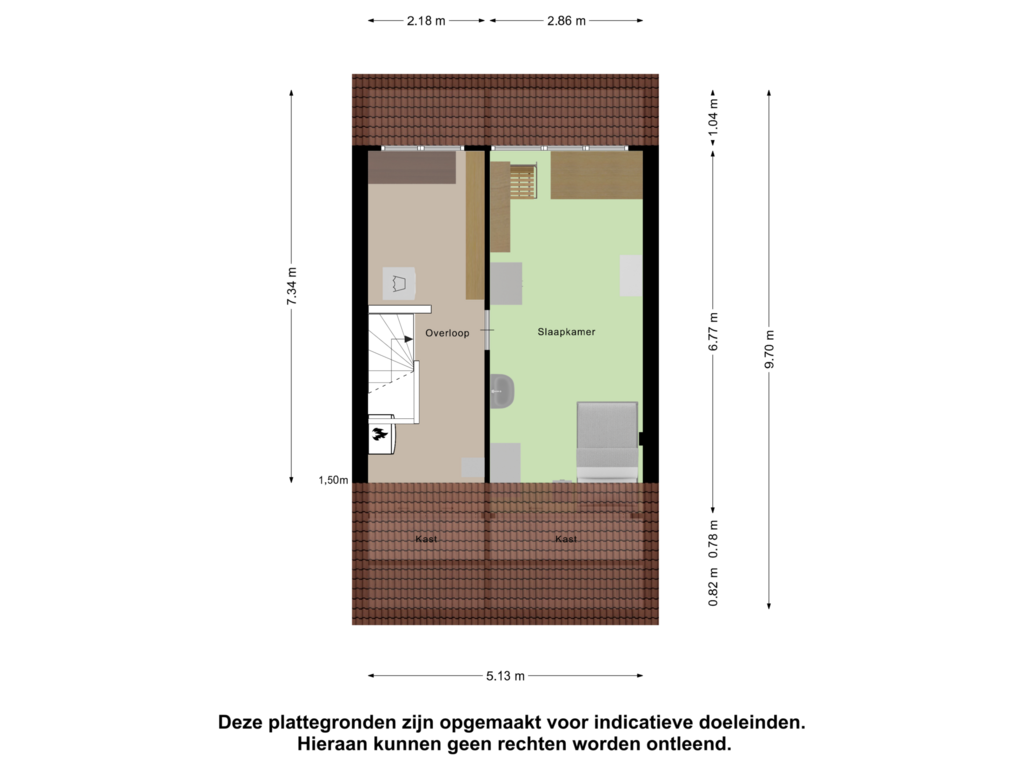 Bekijk plattegrond van Tweede Verdieping van Lijsterbes 17