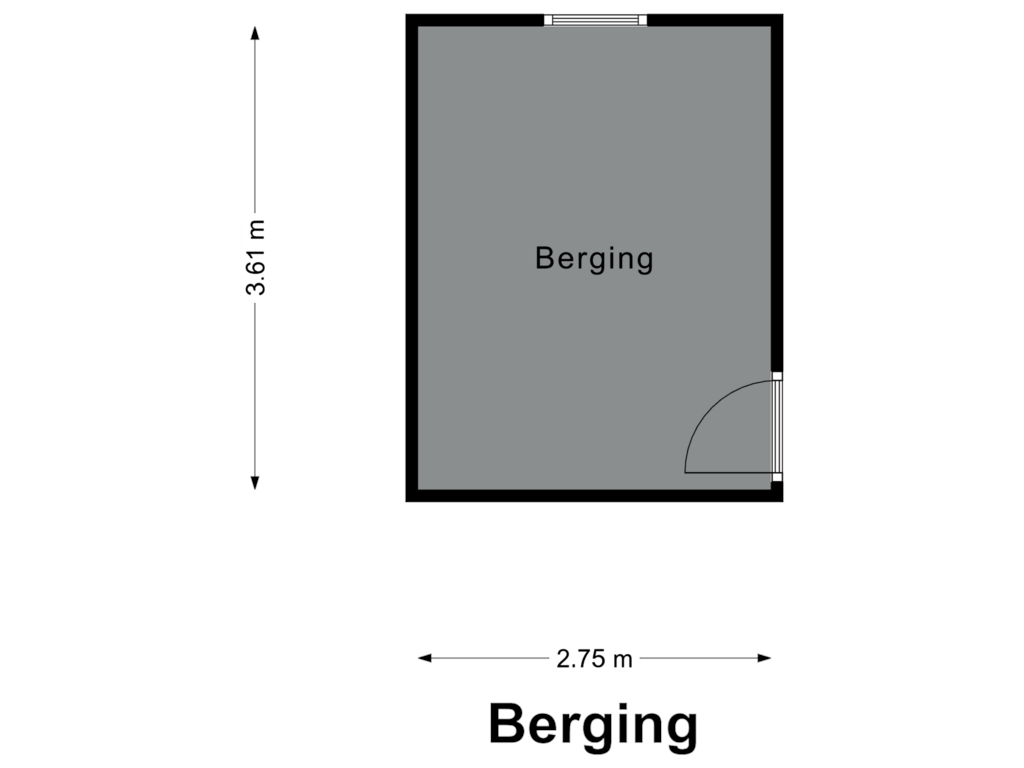 Bekijk plattegrond van Berging van Herenstraat 130