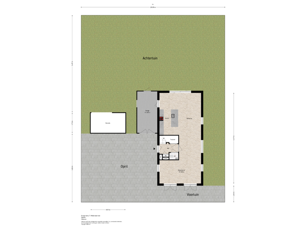 Bekijk plattegrond van Situatie van Droogmakerij 7