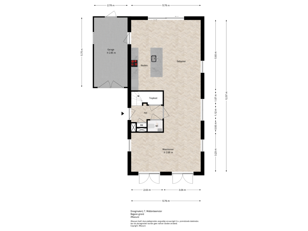 Bekijk plattegrond van Begane-grond van Droogmakerij 7