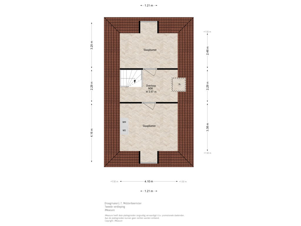 Bekijk plattegrond van 2e verdieping van Droogmakerij 7