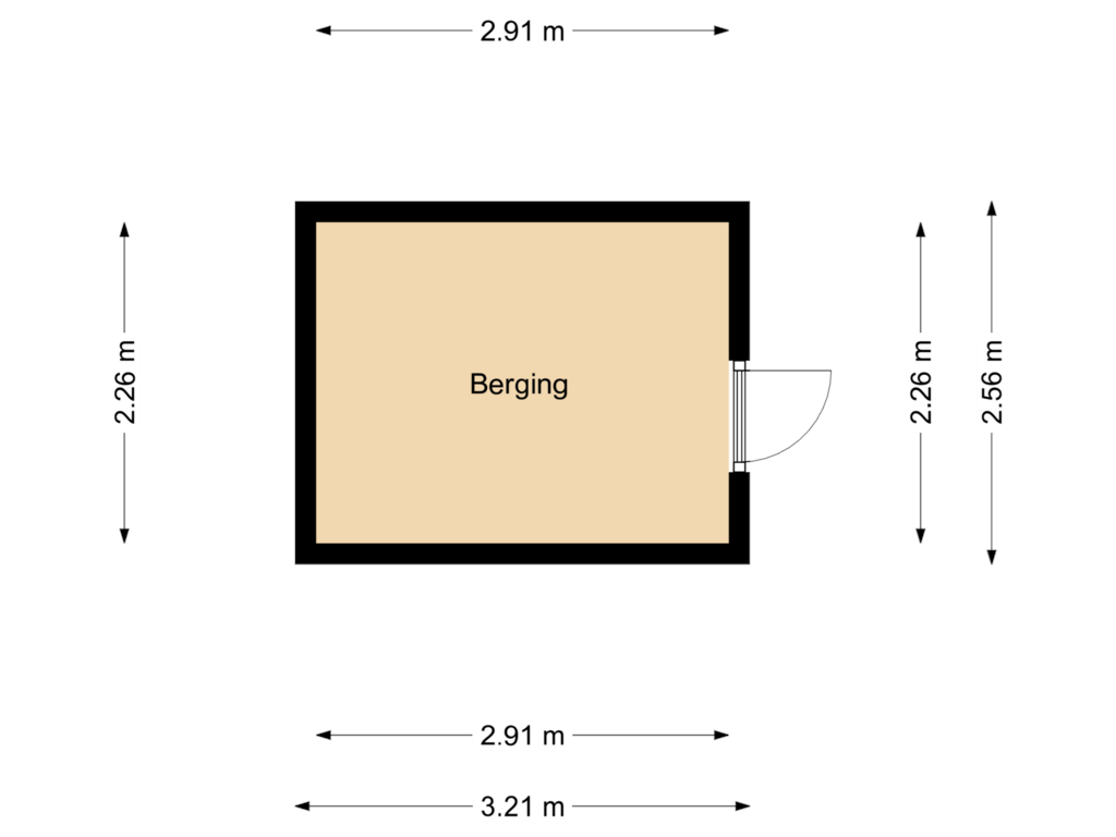 View floorplan of Berging of Strandgaper 4