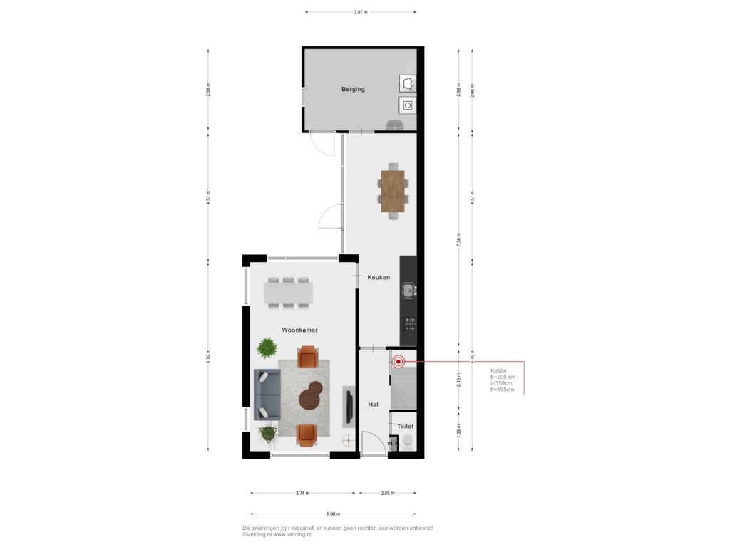 Bekijk plattegrond van Woonlaag 1 van G J Piksenstraat 60