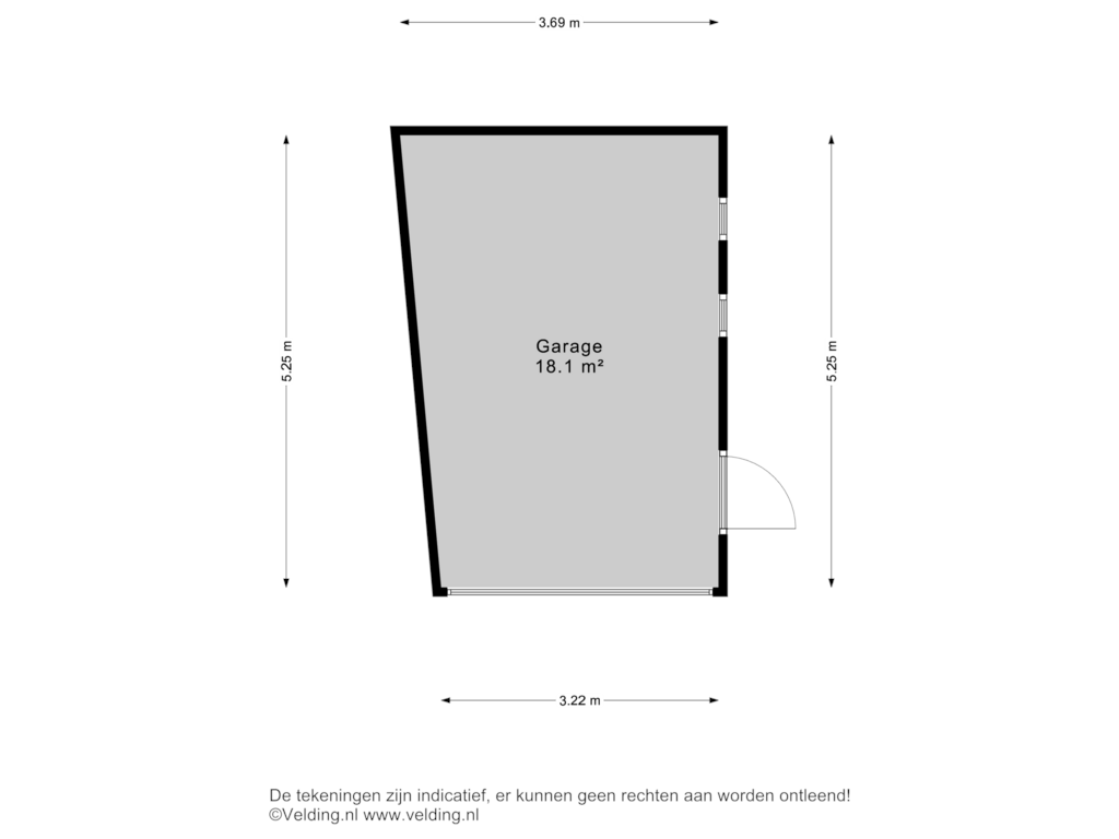 Bekijk plattegrond van Ext Bergruimte van G J Piksenstraat 60