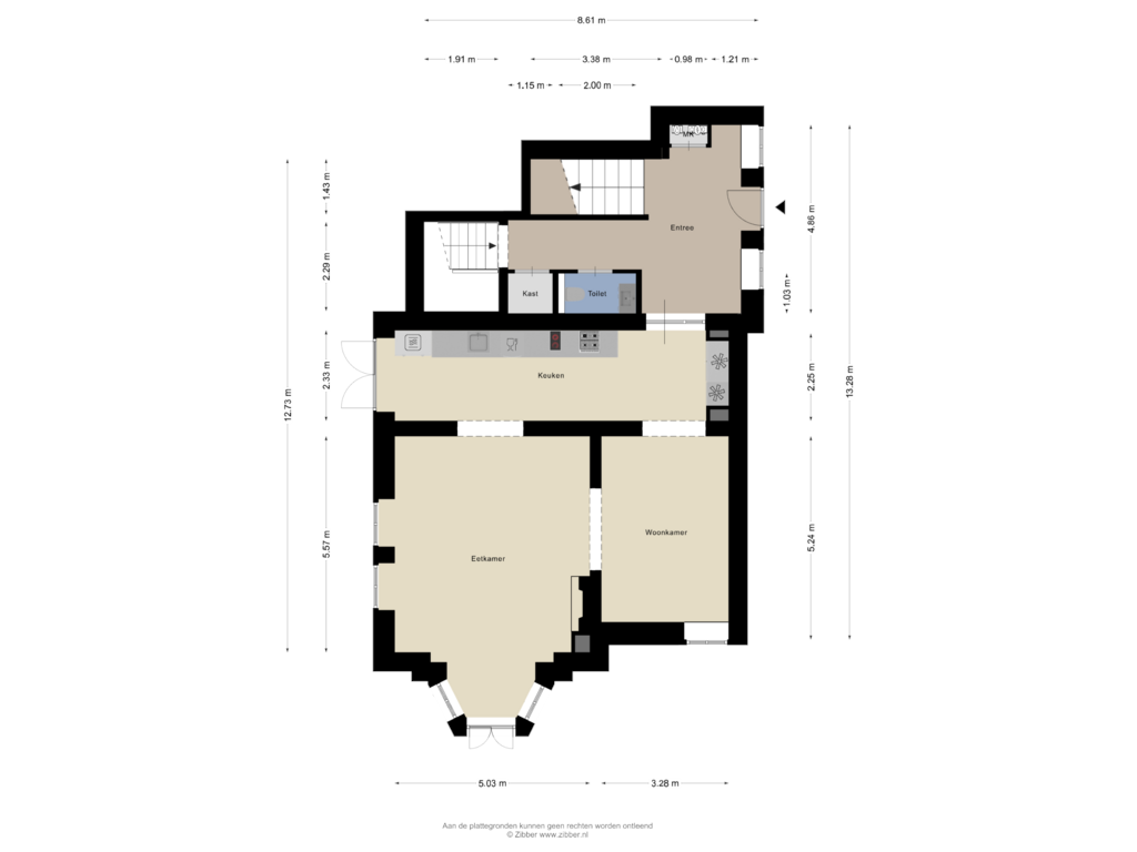 Bekijk plattegrond van Begane grond van Pauluslaan 156