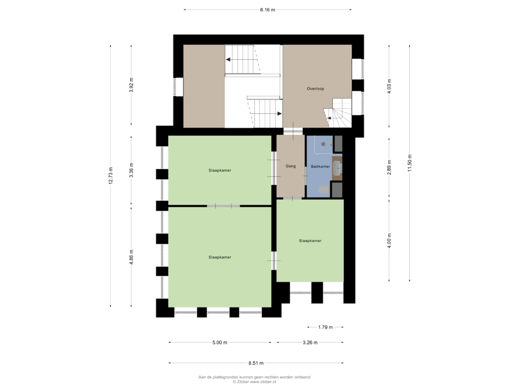 Bekijk plattegrond van Tweede verdieping van Pauluslaan 156