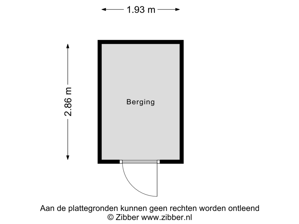 Bekijk plattegrond van Berging van Pauluslaan 156