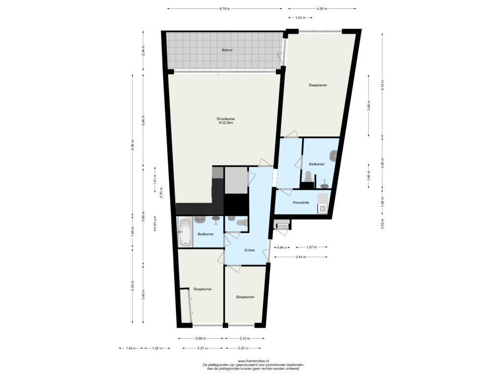 View floorplan of Verdieping 1 of Waddenring 109