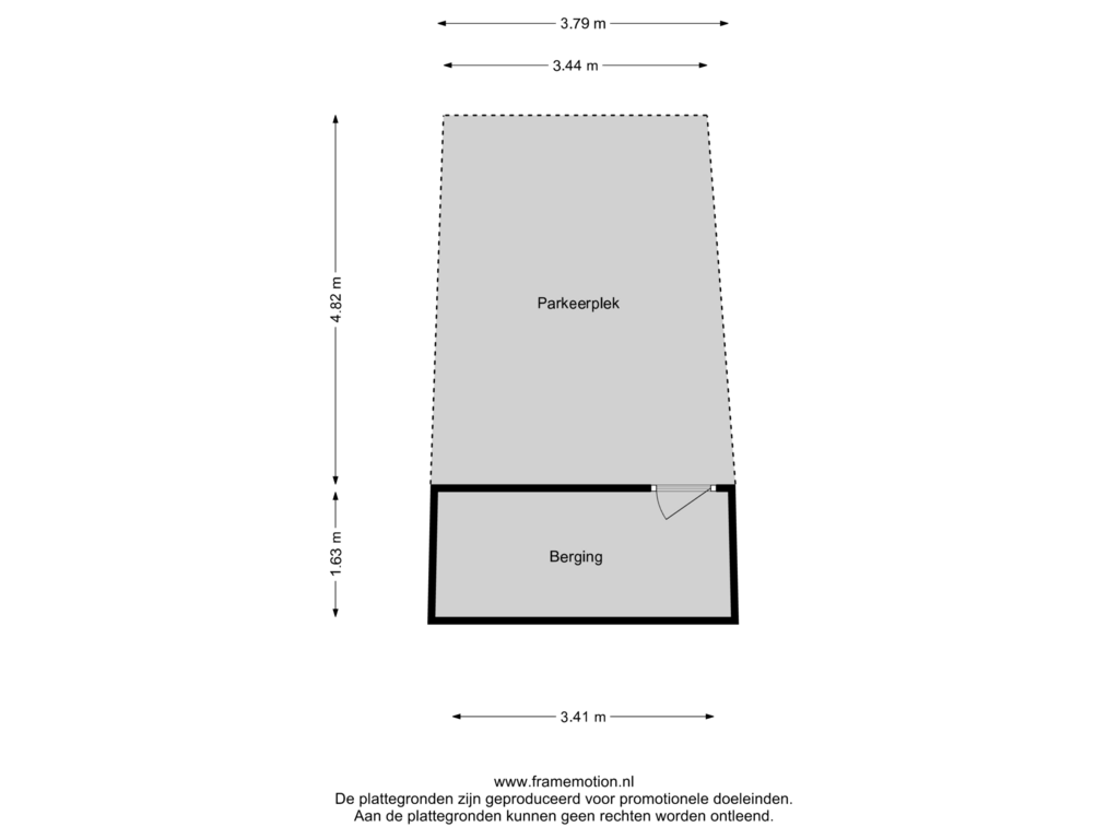 Bekijk plattegrond van Berging van Waddenring 109