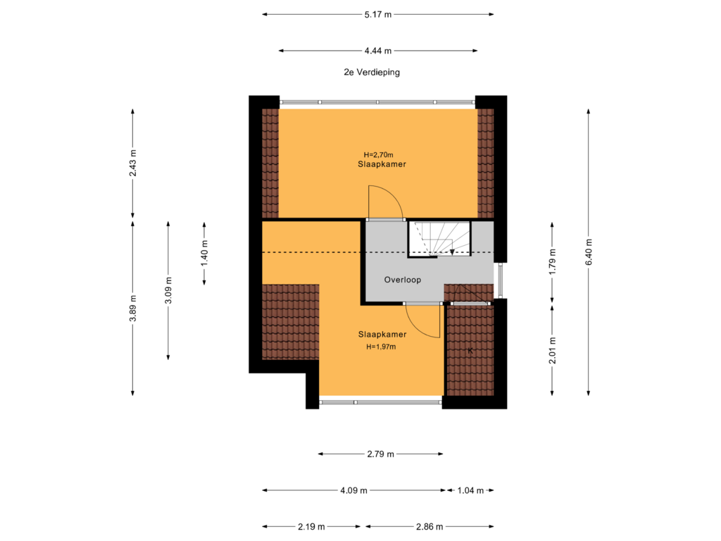 Bekijk plattegrond van 2e Verdieping van Schimmelpenninck van der Oyeweg 2