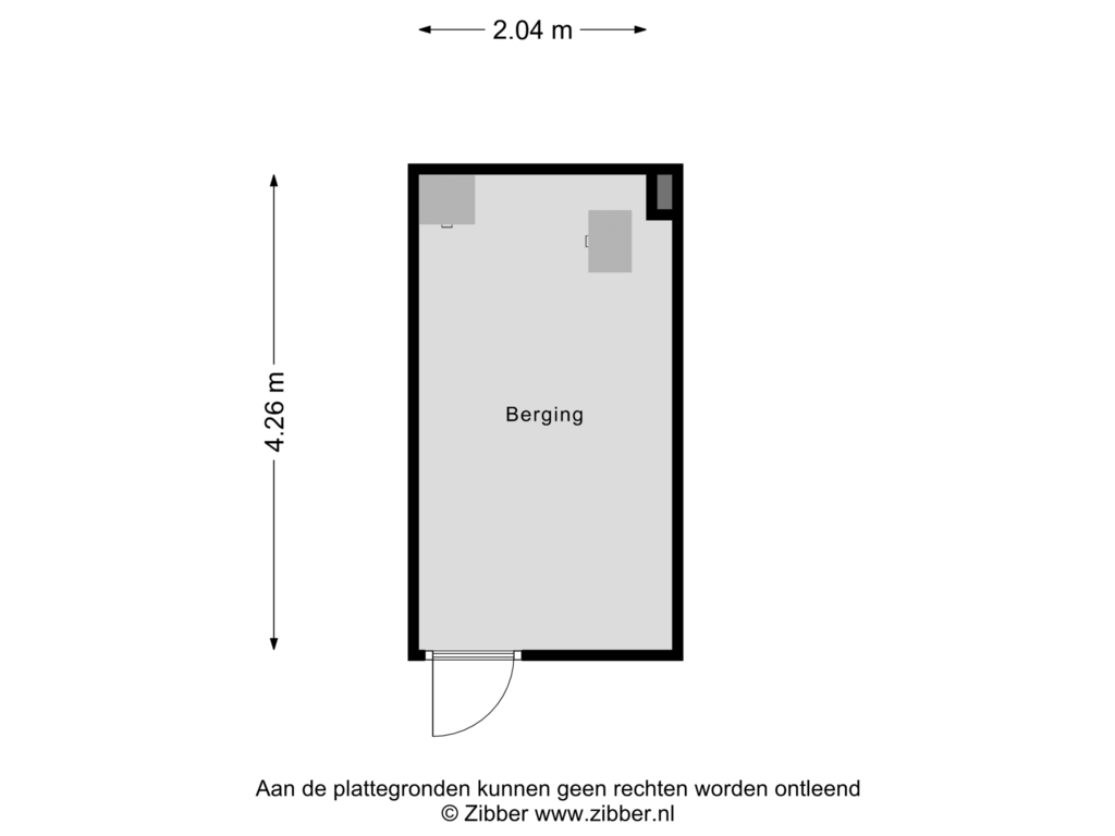 View floorplan of Berging of Maasboulevard 207