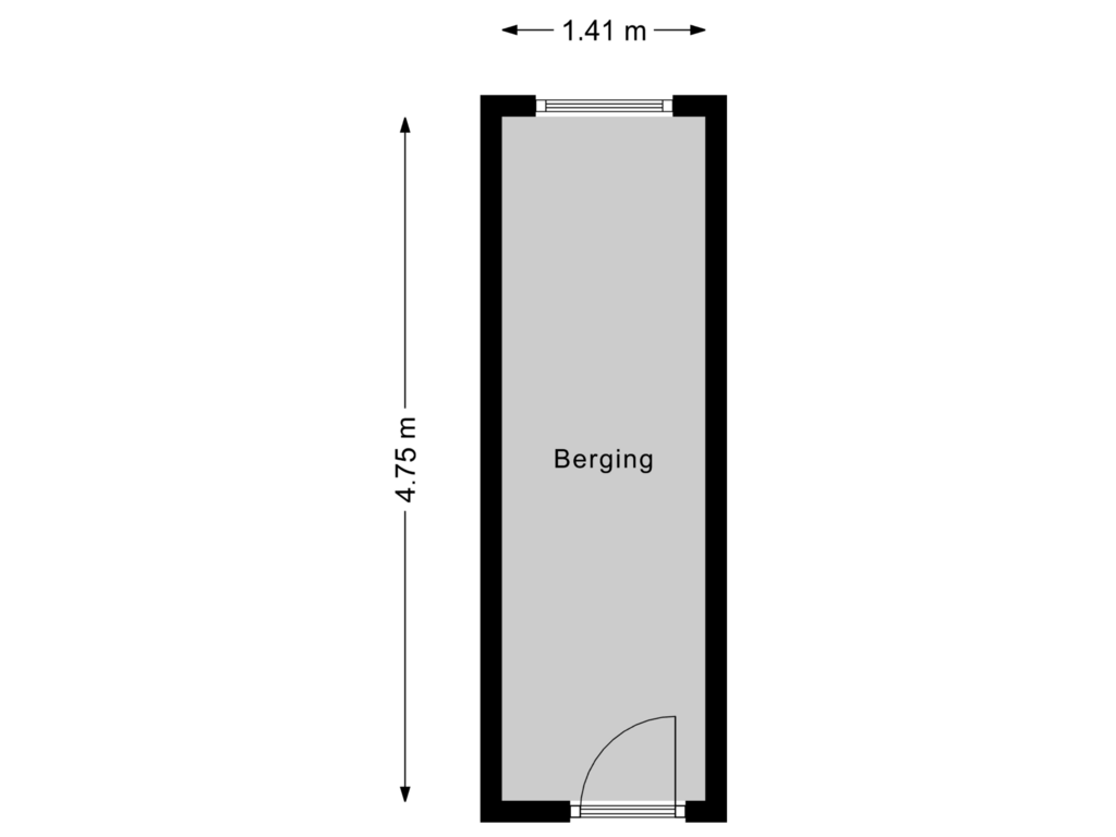 Bekijk plattegrond van Berging van Overwinningsplein 95