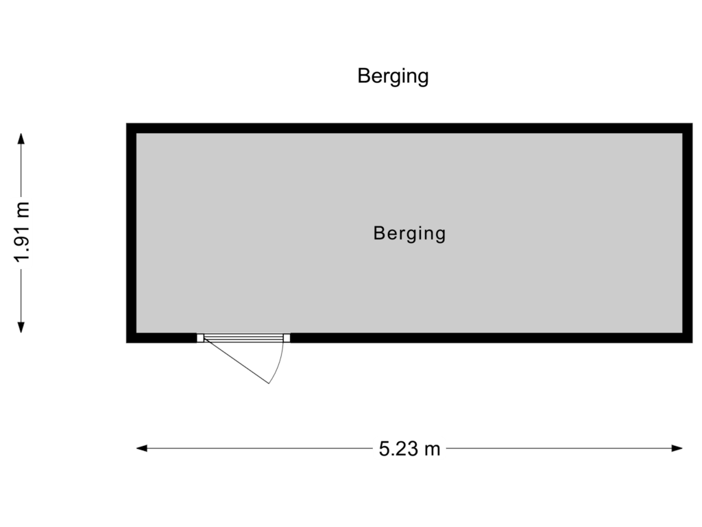 View floorplan of Berging of Burgemeestersrand 182