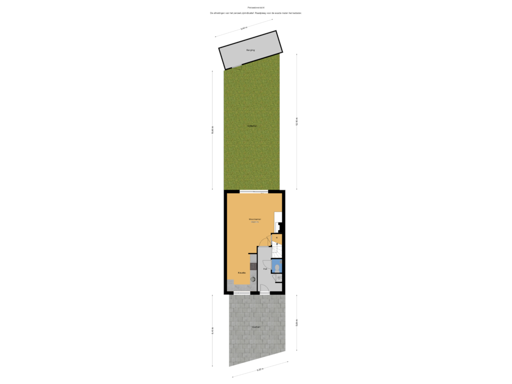 View floorplan of Perceeloverzicht of Burgemeestersrand 182