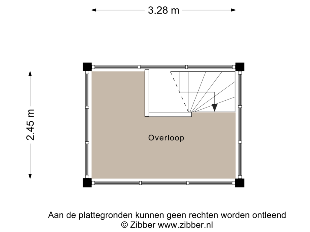 View floorplan of Overloop of Kerkstraat 4-C