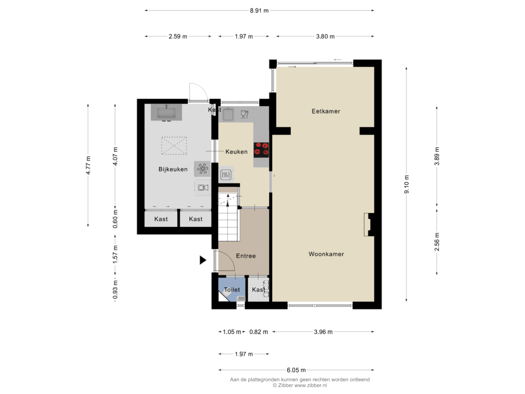 Bekijk plattegrond van Begane Grond van Visscherij 10