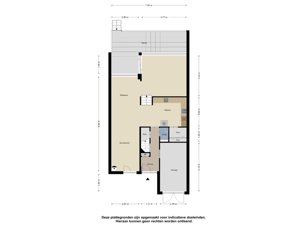 Bekijk plattegrond van Begane Grond van Schieland 48