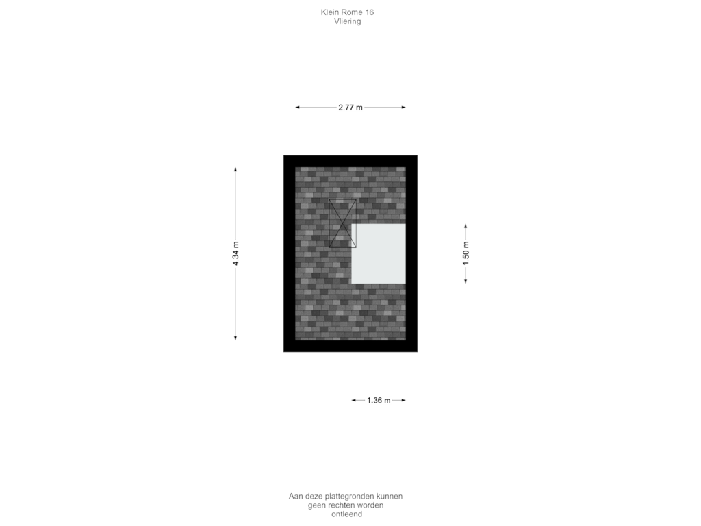 View floorplan of Vliering of Klein Rome 16