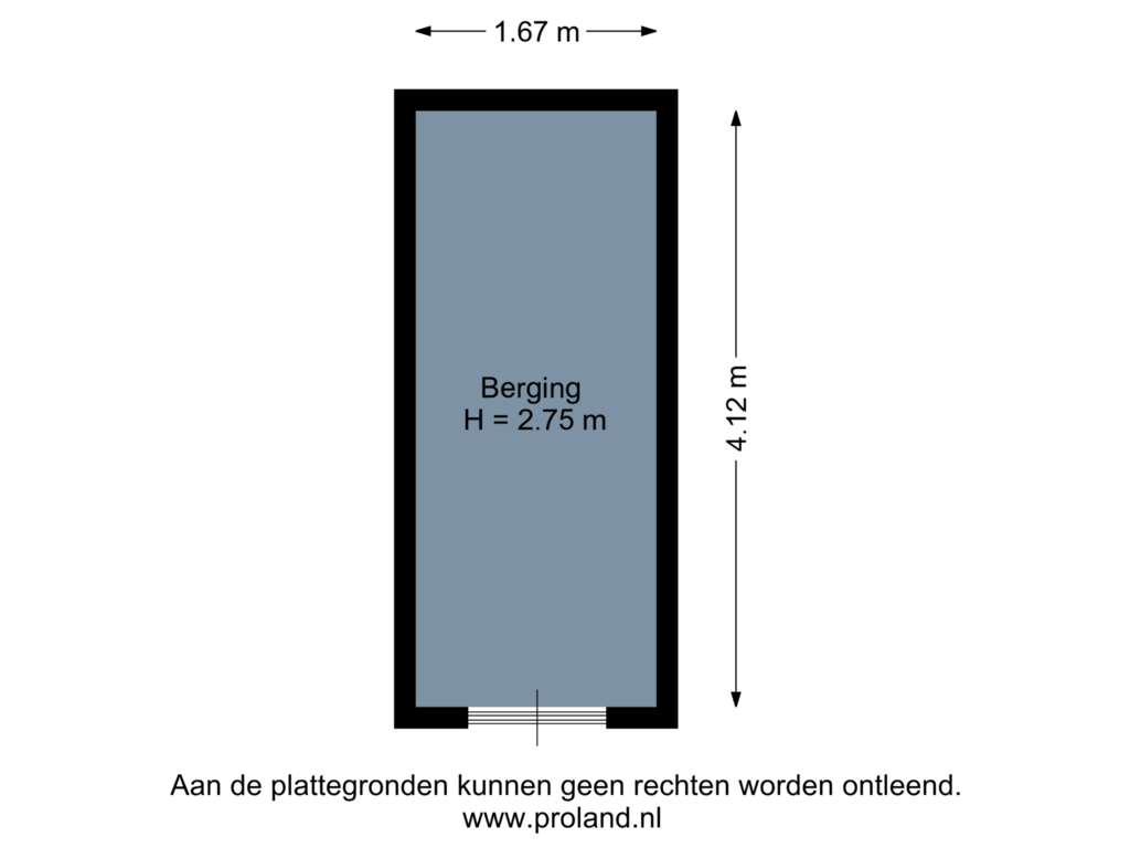 View floorplan of Berging of Meijlingplein 37