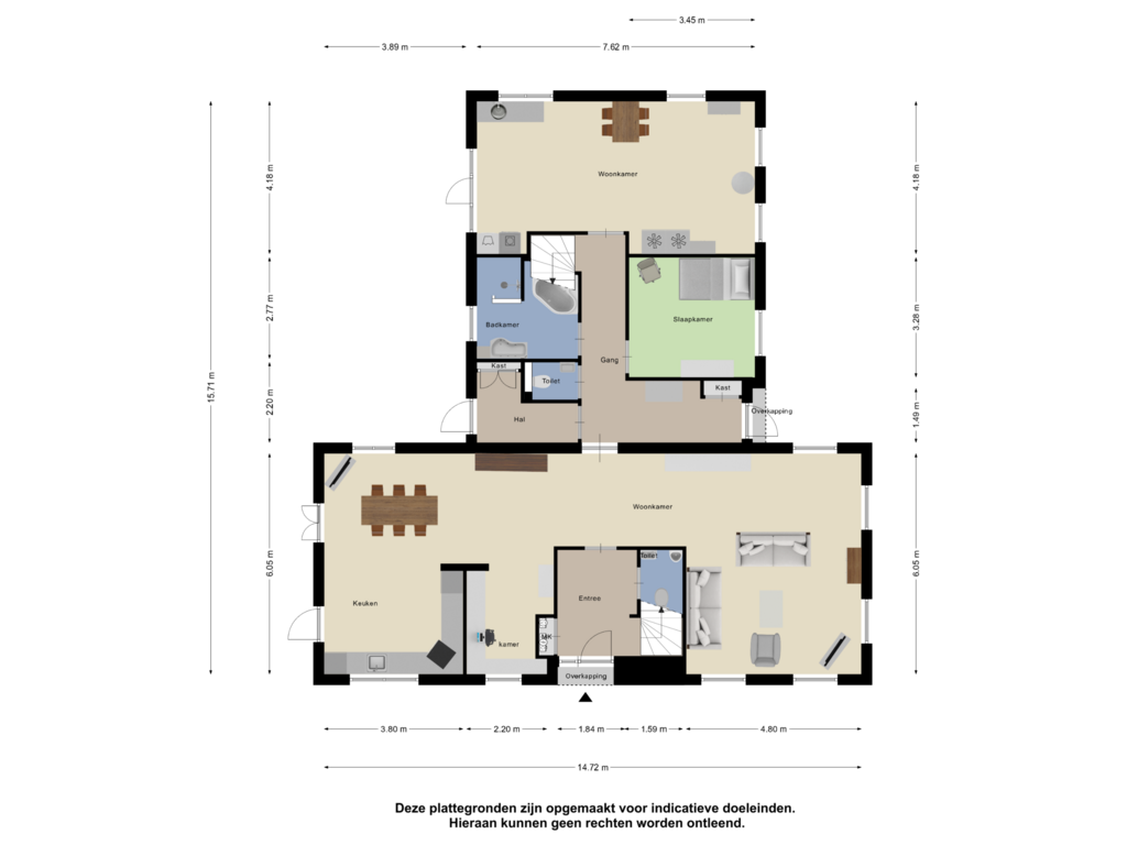 View floorplan of Begane Grond of Beijerscheweg 61