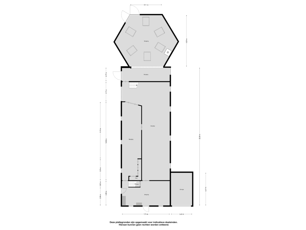 View floorplan of Bijgebouw of Beijerscheweg 61