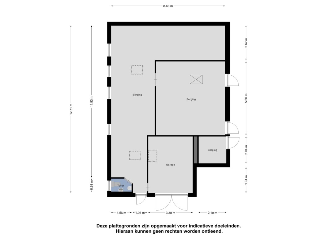 View floorplan of Garage of Beijerscheweg 61