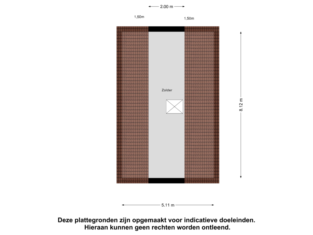 View floorplan of Garage Zolder of Beijerscheweg 61