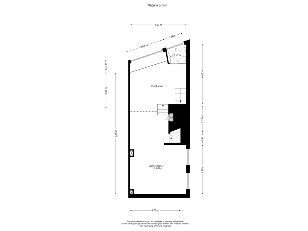 View floorplan of Begane grond of Geldersekade 52