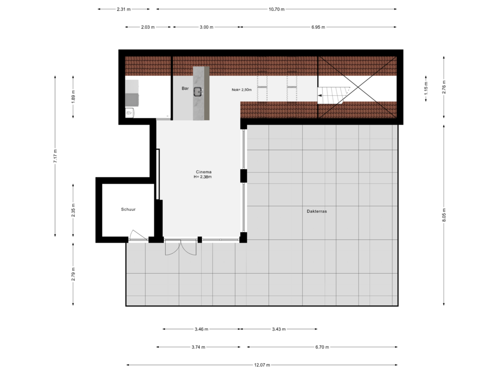 Bekijk plattegrond van 4e Verdieping van Coolhaven 168-A