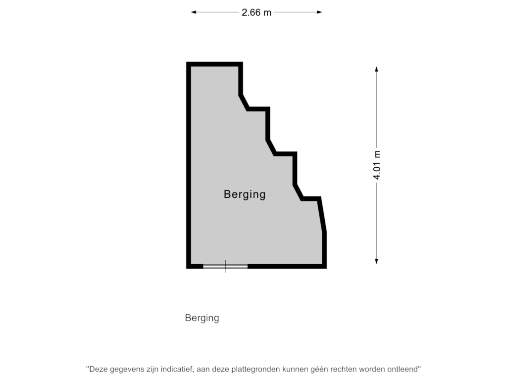 Bekijk plattegrond van Berging van Middenweg 249-Q